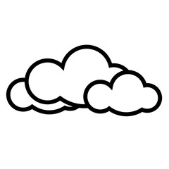 Vector icon of clouds