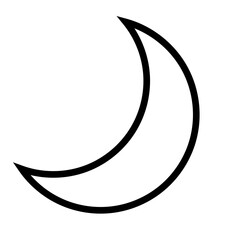 Vector icon of moon