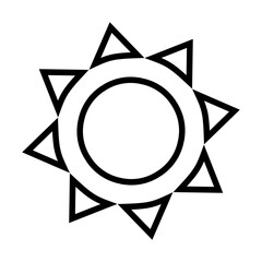 Vector icon of sun