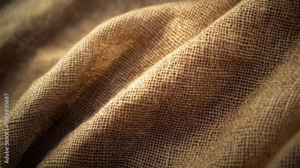 Aufkleber high-resolution natural linen texture with visible fibers; warm, neutral background with copy space 