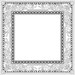 frame background pattern classic vintage ethnic traditional floral roman greek