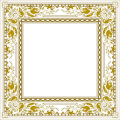 frame background pattern classic vintage ethnic traditional floral roman greek