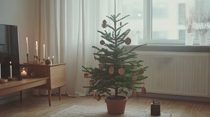 Modern Japandi Living Room with Minimalist Decor