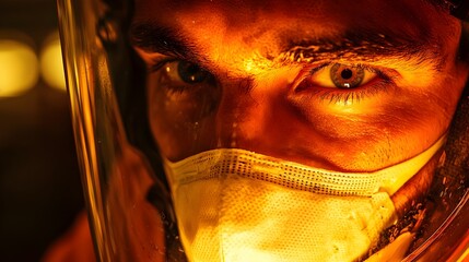 Resilient Healthcare Workers Braving the Pandemic with Unwavering Dedication and Compassion A Close Up Portrait Highlighting the Selfless Service and Heroic Efforts of Essential Frontline