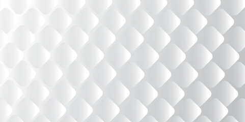 White Diamond pattern shape abstract Background.  backdrop surface for design artwork. Vector seamless modern white and grey abstract embossed shape background light and shadow. copy space design.