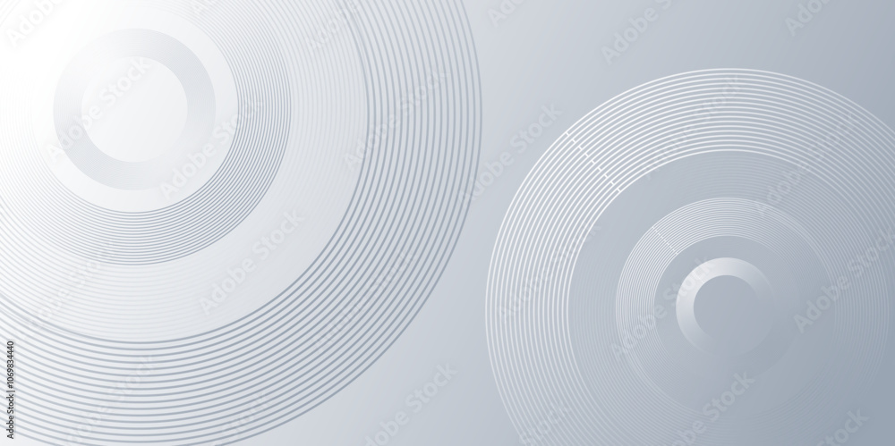 Poster blue and white background with gradient circles. abstract digital future technology concept backgrou