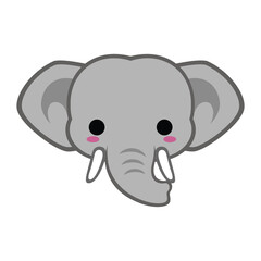 Cute Asian Elephant with Tusks