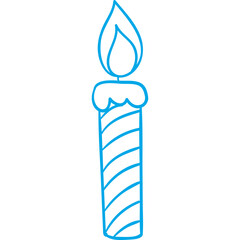 Happy birthday single vector icon