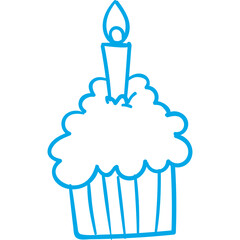 Happy birthday single vector icon