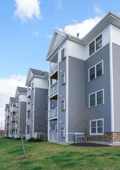 modern apartment building as architecture background