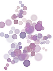 colorful purple bubbles of light, clip art and background