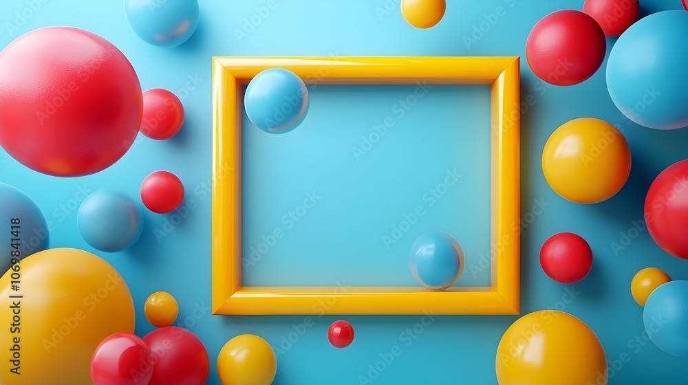 Aufkleber this clean and minimalist frame with a light gray background provides an ideal canvas for showcasing