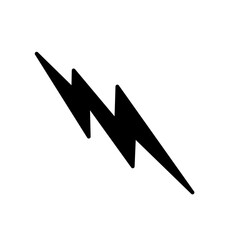 lightning bolt. Thunderbolt flash icon vector silhouette