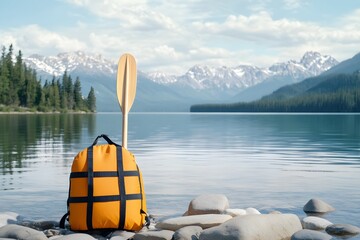 Explore nature with a kayak and backpack