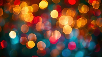 Fototapeta premium A colorful abstract background with blurred lights. AI.