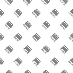 Hostel icon pattern seamless isolated on white background