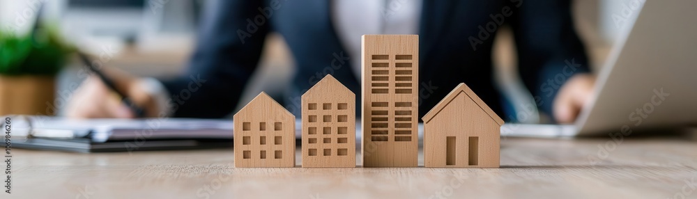 Poster visualization of a real estate agent discussing credit requirements and collateral options with clie