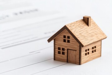 Close-up of a loan agreement with  Credit Score  and  Collateral Clause  highlighted