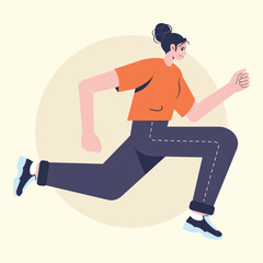 Flat Vector Daily Activity Illustration