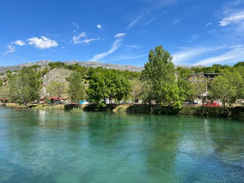 River Zrmanja near Berberov buk waterfall, Muskovci (Velebit Nature Park, Croatia) - Rijeka Zrmanja kod slapa Berberov buk, Mu&scaron;kovci (Park prirode Velebit, Hrvatska)