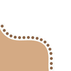 Blob Corner with Dotted Line