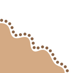 Blob Corner with Dotted Line