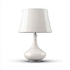 Obraz premium Table lamp isolated on a white background. 3d render image.