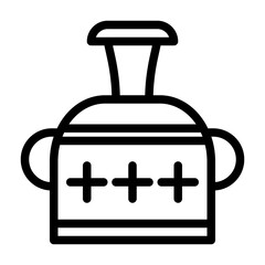 Ancient Roman jar Line Icon