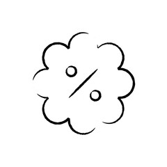 Commercial Establishment Icon - cloud percentage