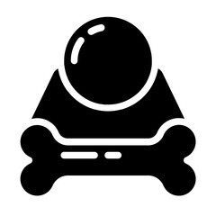 Bone-Shaped Pet Bed Solid Icon