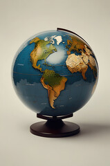 Minimalistic icon of a globe symbol representing Earth and global awareness on white background.