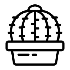 Cactus Notocactus Line Icon