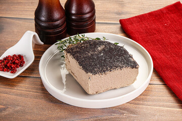 Delicous liver pate snack appetizer