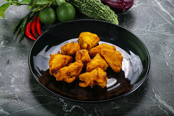 Indian cuisine - paneer pakora cheese