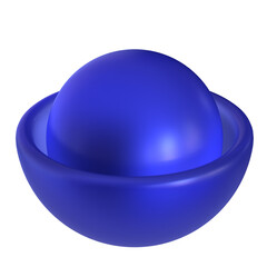 glass abstract 3d icon illustration 