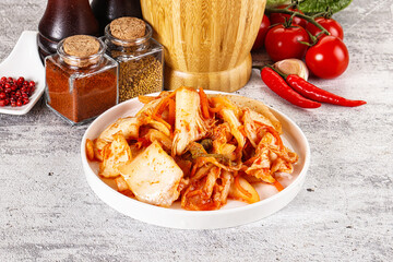 Korean cuisine fermented cabbage kimchi