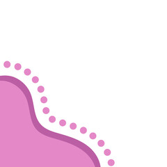 Blob Corner With Dotted Line