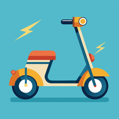 electric scooter vector illustration for modern urban transport
