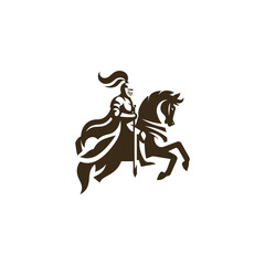 Knight on Horse Logo