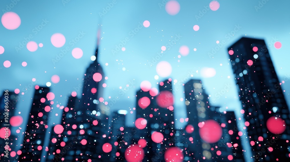 Poster a futuristic cityscape with holographic projections of ai algorithms and data streams, showcasing th