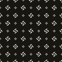 Abstract simple floral gothic style seamless pattern. Elegant minimal monochrome stylish background. Perfect for textile, fabric and fashion print.