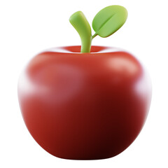 3D Illustration Apple