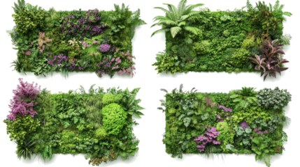 Chic Vertical Gardens With Lush Greenery and Vivid Plants Generative AI