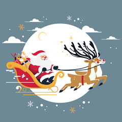 santa claus on the moon