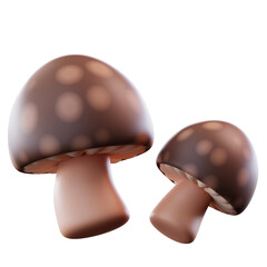 3D Illustration Mushroom