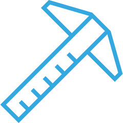 A Digital Illustration of a Caliper Measuring Tool Designed for Precision Measurement in Engineering and Design Applications