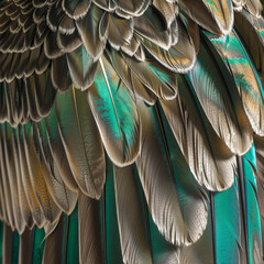 Naklejka premium Metal feather texture 