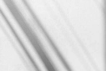 Fototapeta premium White Stucco Wall Texture Background with Light Beam and Shadow.