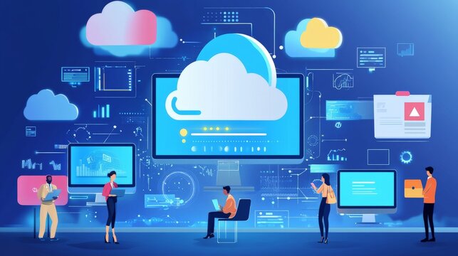 Meeting with IT consultants, discussing cloud and server solutions for business needs