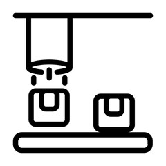 Pipe Conveyors Line Icon